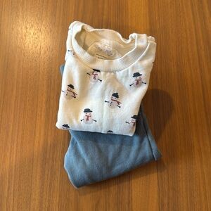 Little Planet Snowman fleece set for toddler